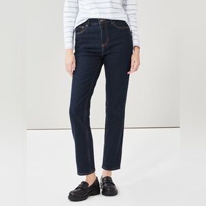 Joe Fresh Women's Dark Blue Straight Leg Jeans